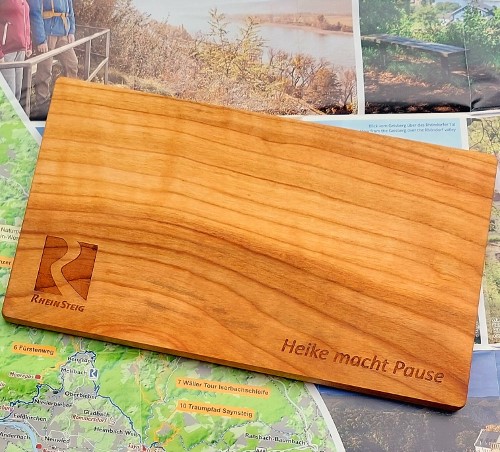 RheinSteig Fr�hst�cksbrett Kirschholz 26 x 15 x 1,2 cm