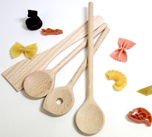 Holz-Kochlöffel - Kinder Mini Löffelset 4 teilig
